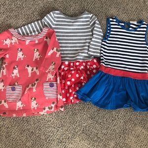 Mini-Boden lot of dresses. Size 3-4 years. GUC.
